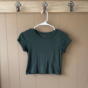Brandy Melville Cropped Crewneck Tee